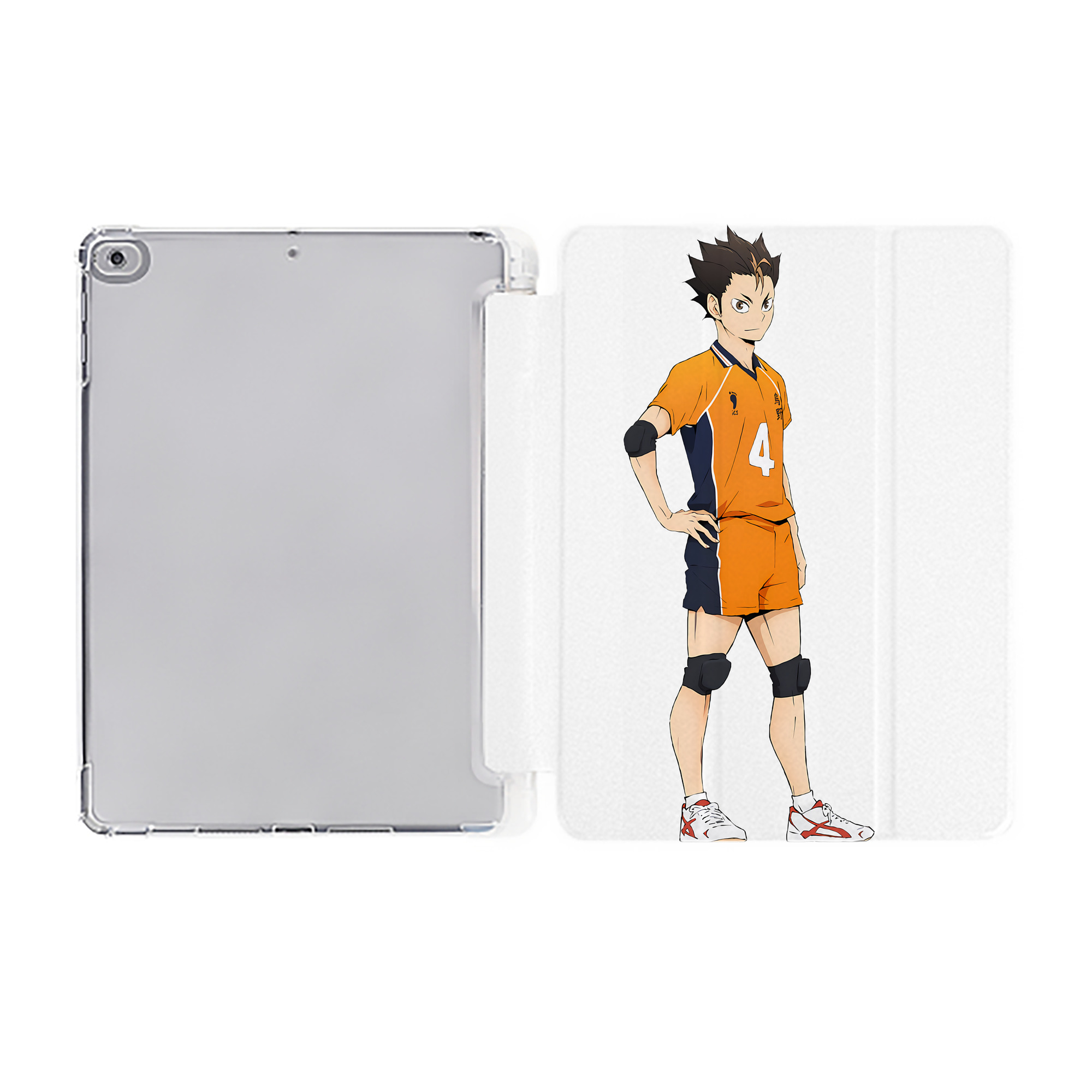 （画像用） ハイキュー!! Haikyu!! IPad ケース ペン収納付き 三つ折りスタンド PUレザー×シリコン 対応機種9.5/10.5/10.9インチ